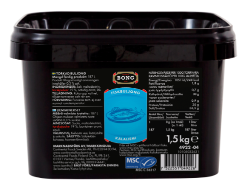Broth BONG, fish flavor, 1.5 kg