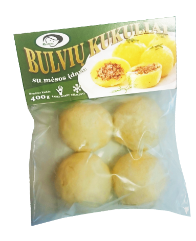 Bulvių kukuliai su mėsos įdaru, 400 g