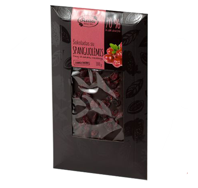 Šokoladas su spanguolėmis RŪTA, 100g