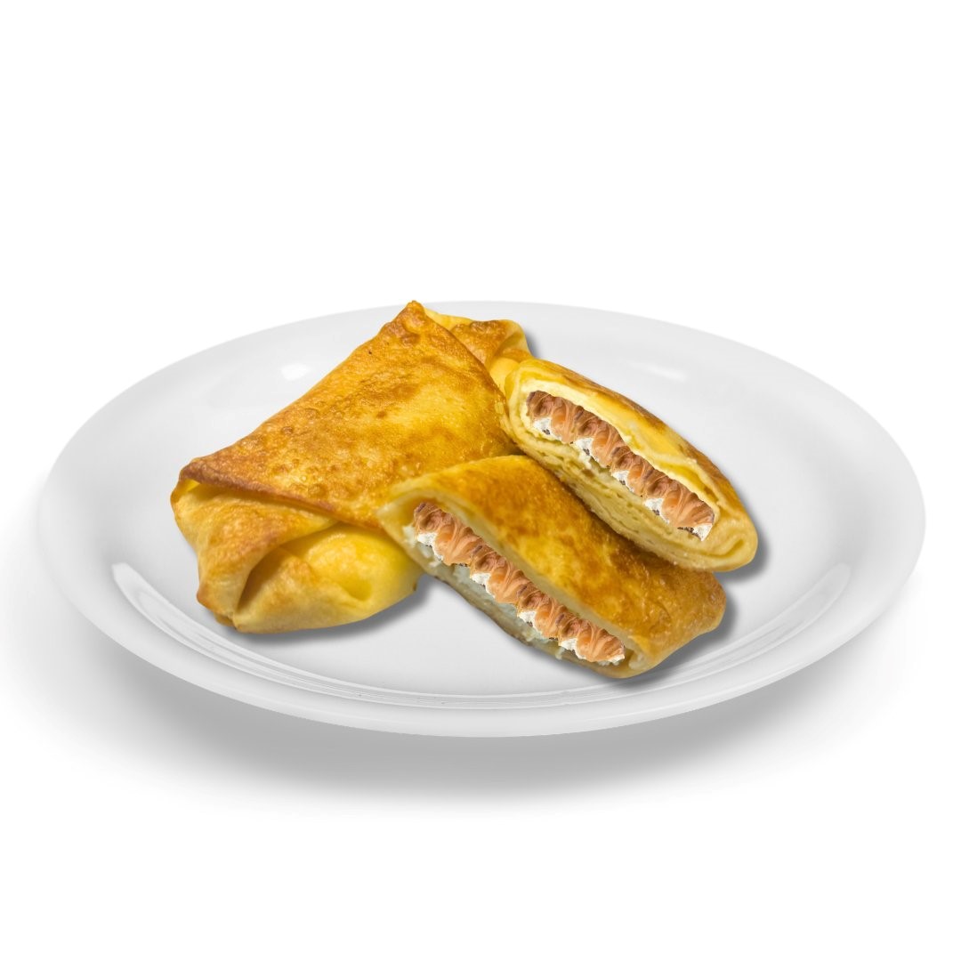 Frozen pancakes with banana and caramel, premium, 100 g