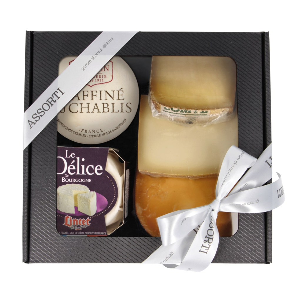 5 sūrių rinkinys, dėžutėje