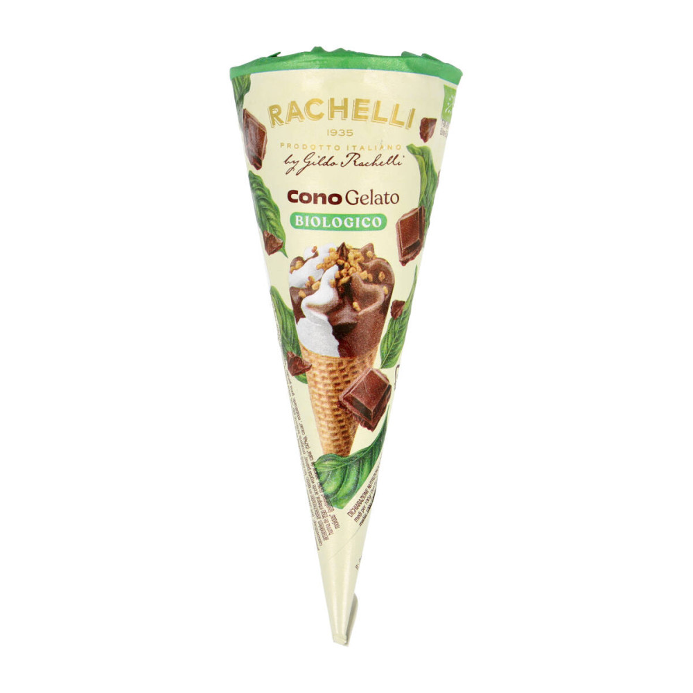 Plombyras su šokoladu ir riešutais vafliniame indelyje, ekologiškas