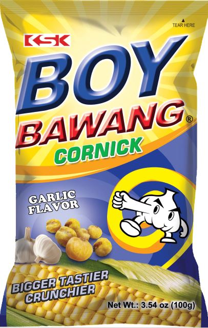 Fried corn BOY BAWANG, garlic flavor, 100 g