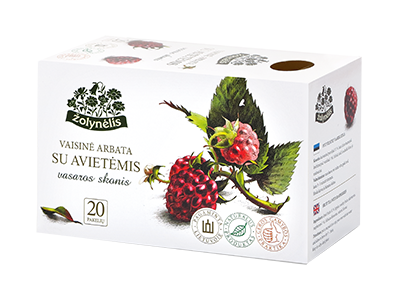 Fruit tea SUMMER FLAVOR with raspberries, 20 pcs.