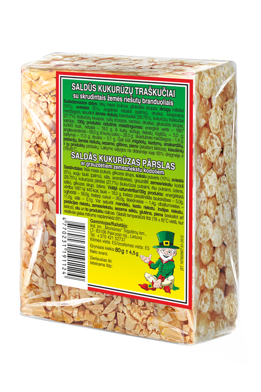 Corn cake with nuts, 45 g