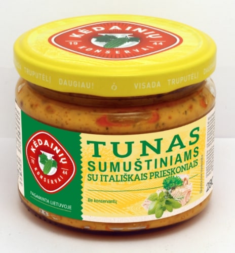 Thuna for sandwiches KĖDAINIŲ, with Italian spices, 280 g