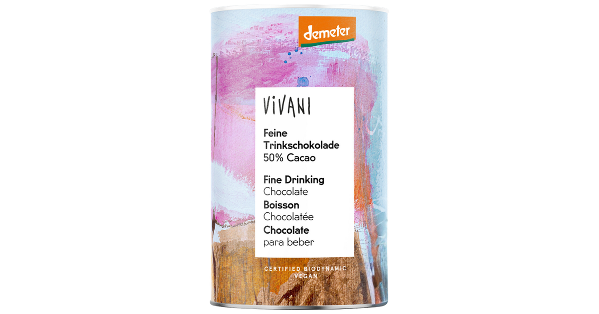 Drinking chocolate powder, biodynamic