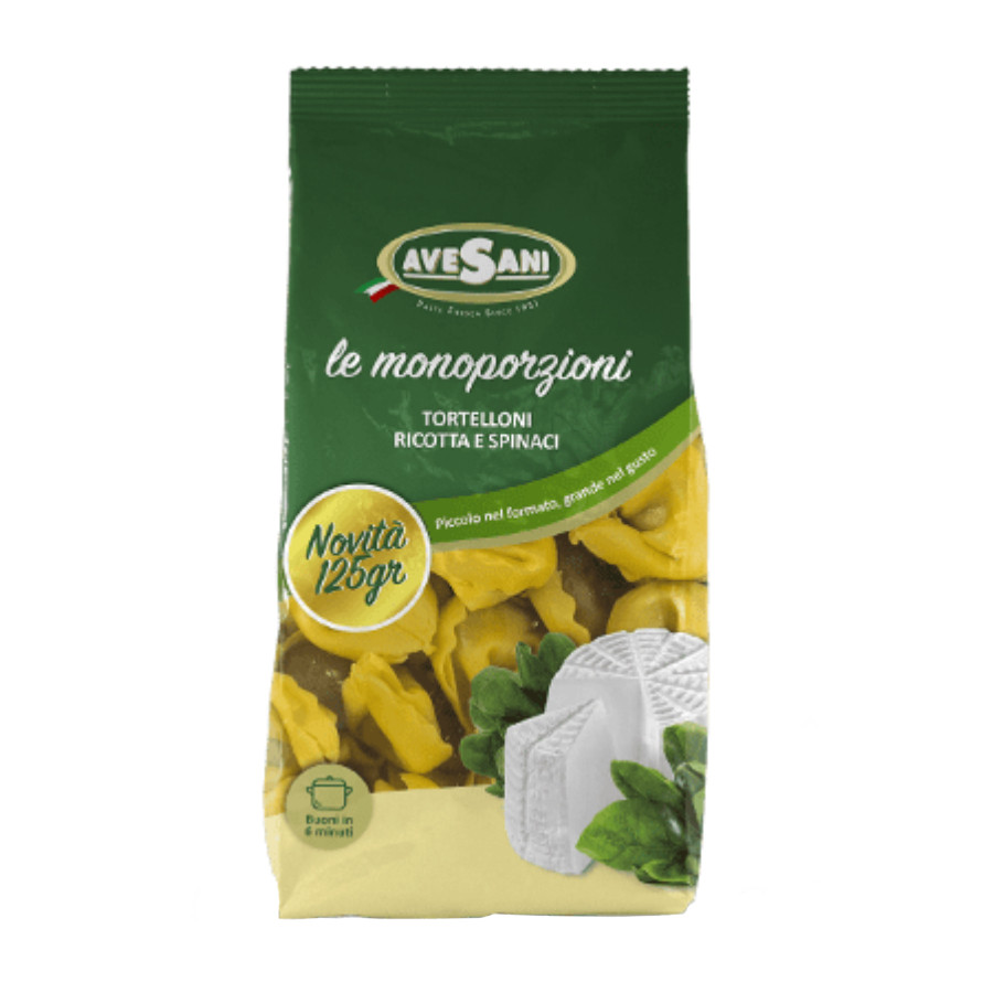 Švieži TORTELLINI SUPERFINI su rikota ir špinatais