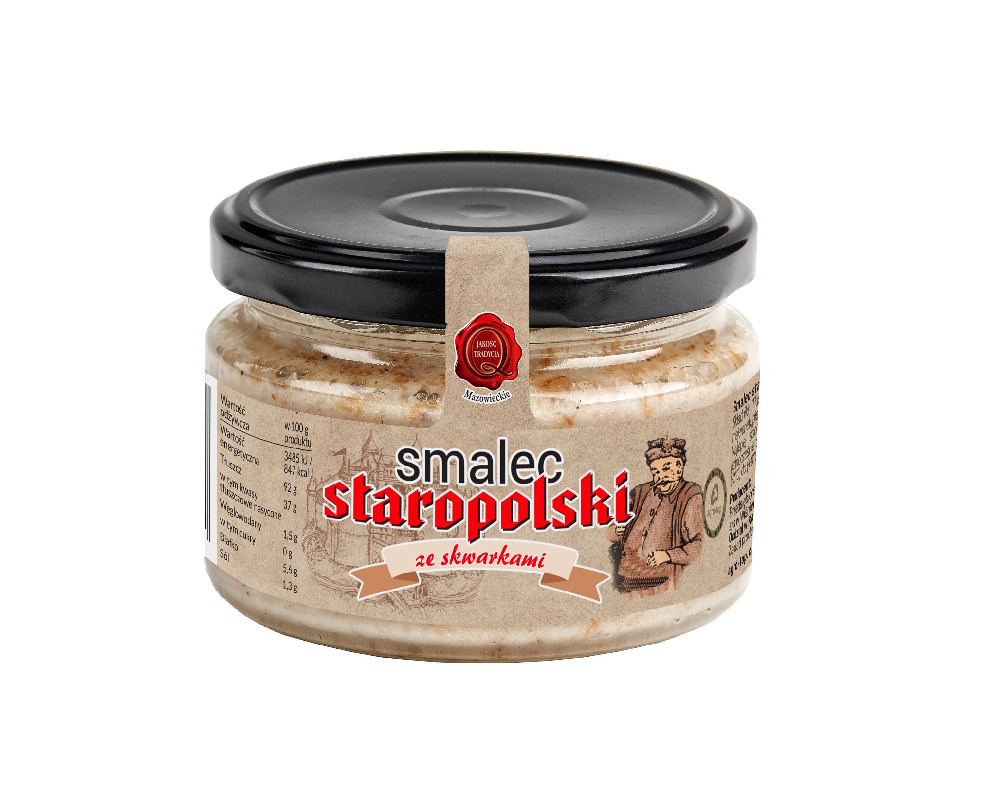 Staropolski lard with scratchings AGRO-TOP, 200 g