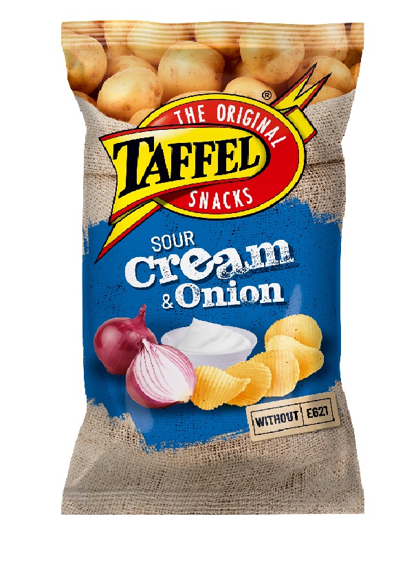 Taffel chips sour cream and onion flavor, 180g