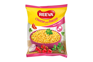 Sūrio ir kumpio skonio makaronai REEVA 60g