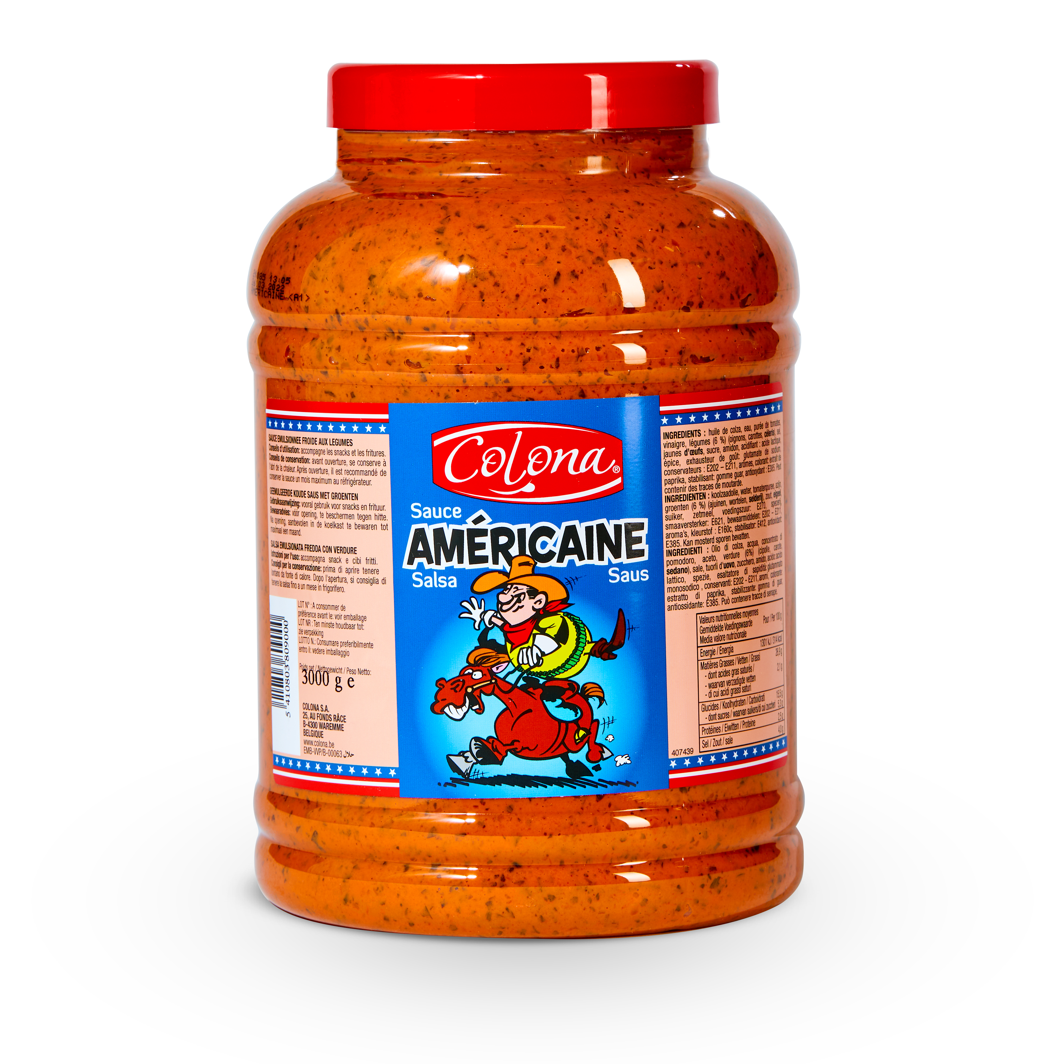 Sauce COLONA, Americaine, 3 l