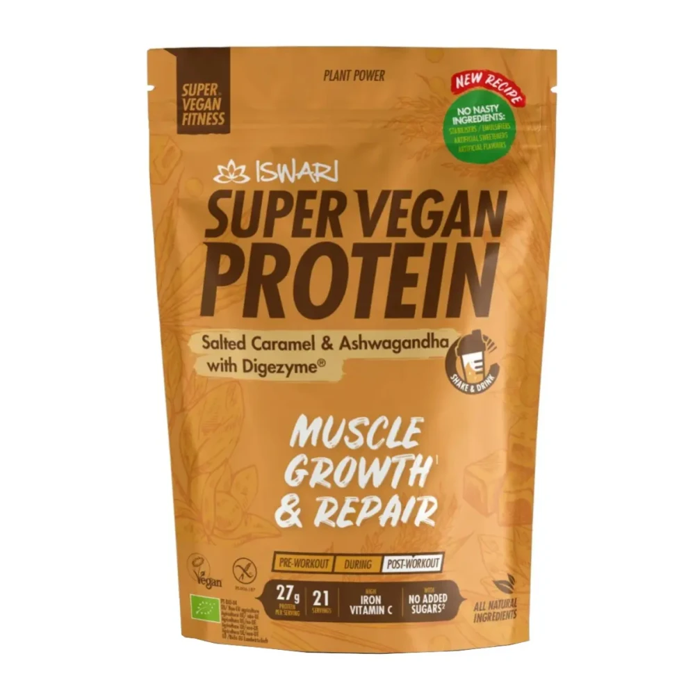 Protein with salted caramel and ashwagandha, organic