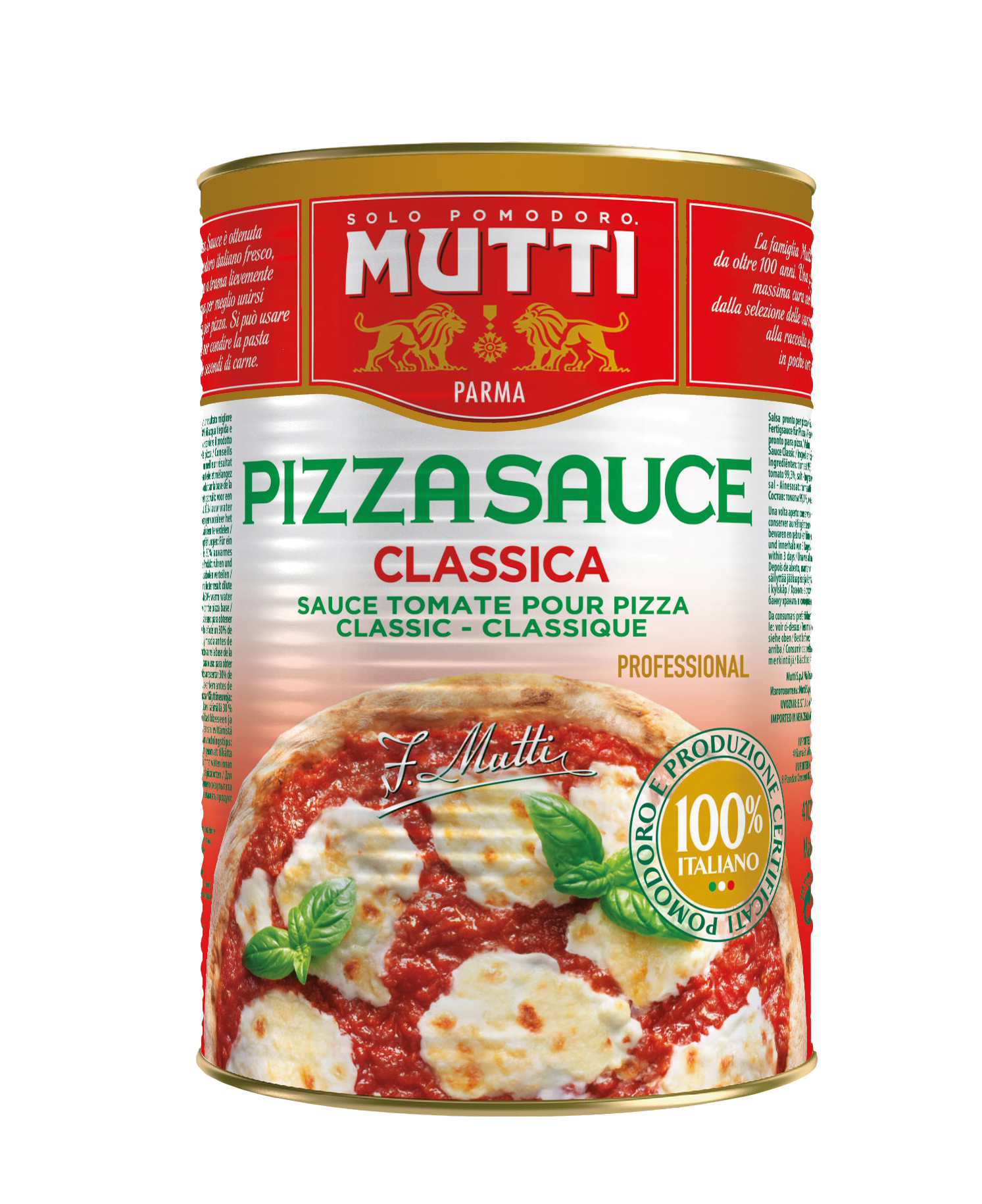 Classic pizza sauce MUTTI, 4,1kg