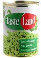 Canned peas TASTE LAND, 400g/240g