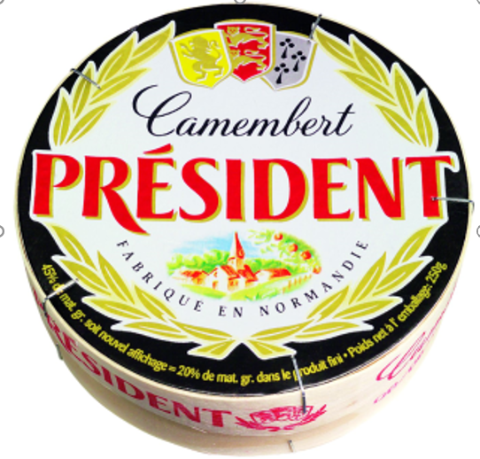 Cheese PRESIDENT, Camembert de Normandie, 250 g