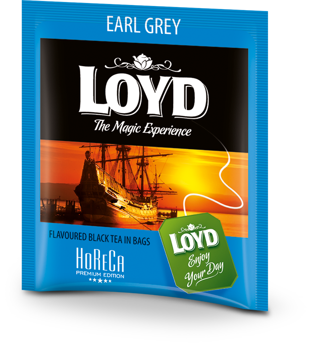 Black tea drink LOYD HORECA line Earl Grey, 500 x 1,7 g