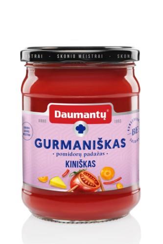 Tomato sauce, DAUMANTŲ GURMANIŠKAS, Chinese, 8% tomato paste, 500g