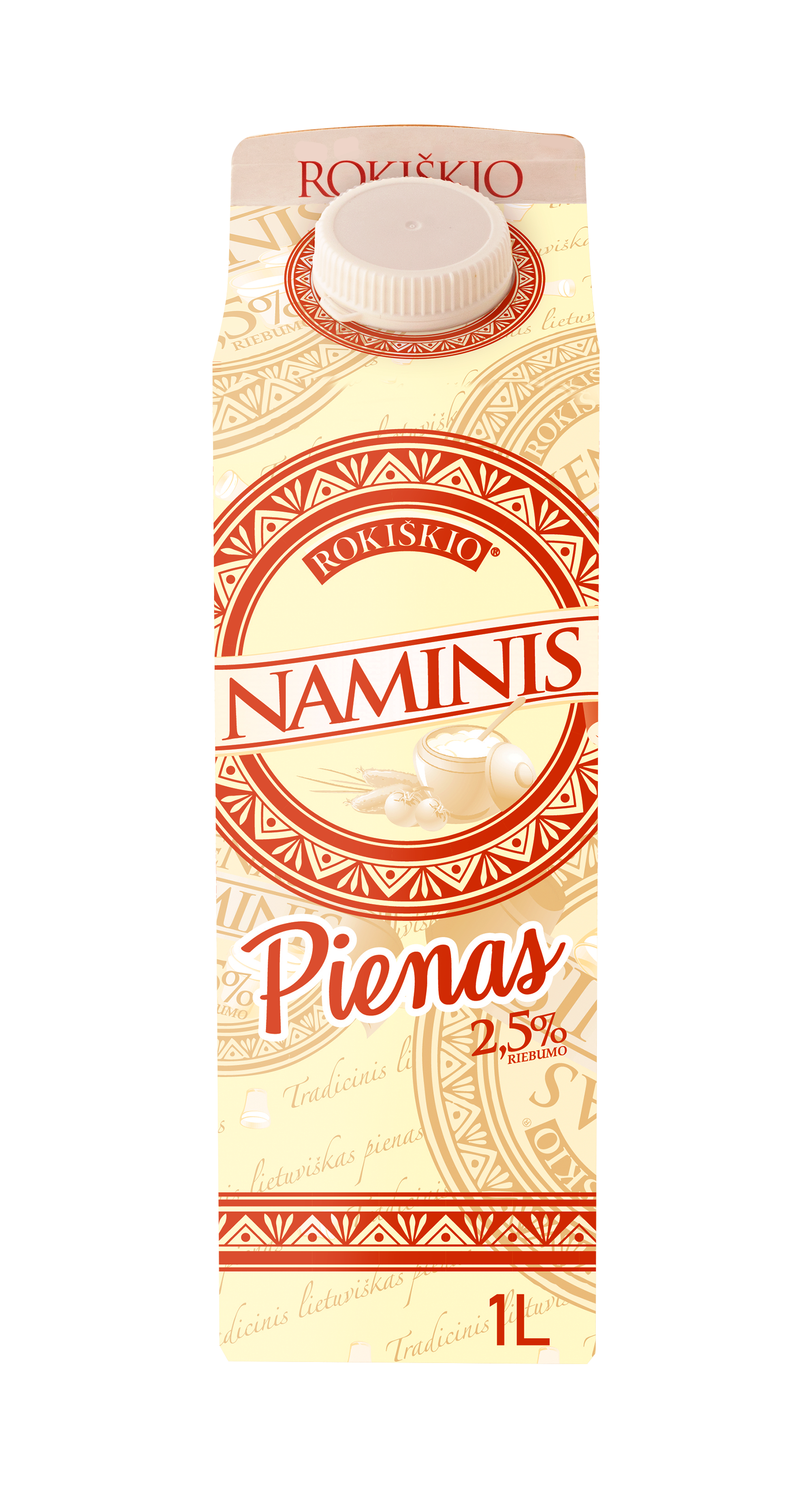 Milk ROKIŠKIO NAMINIS, 2,5 %, 1 l, Elopak