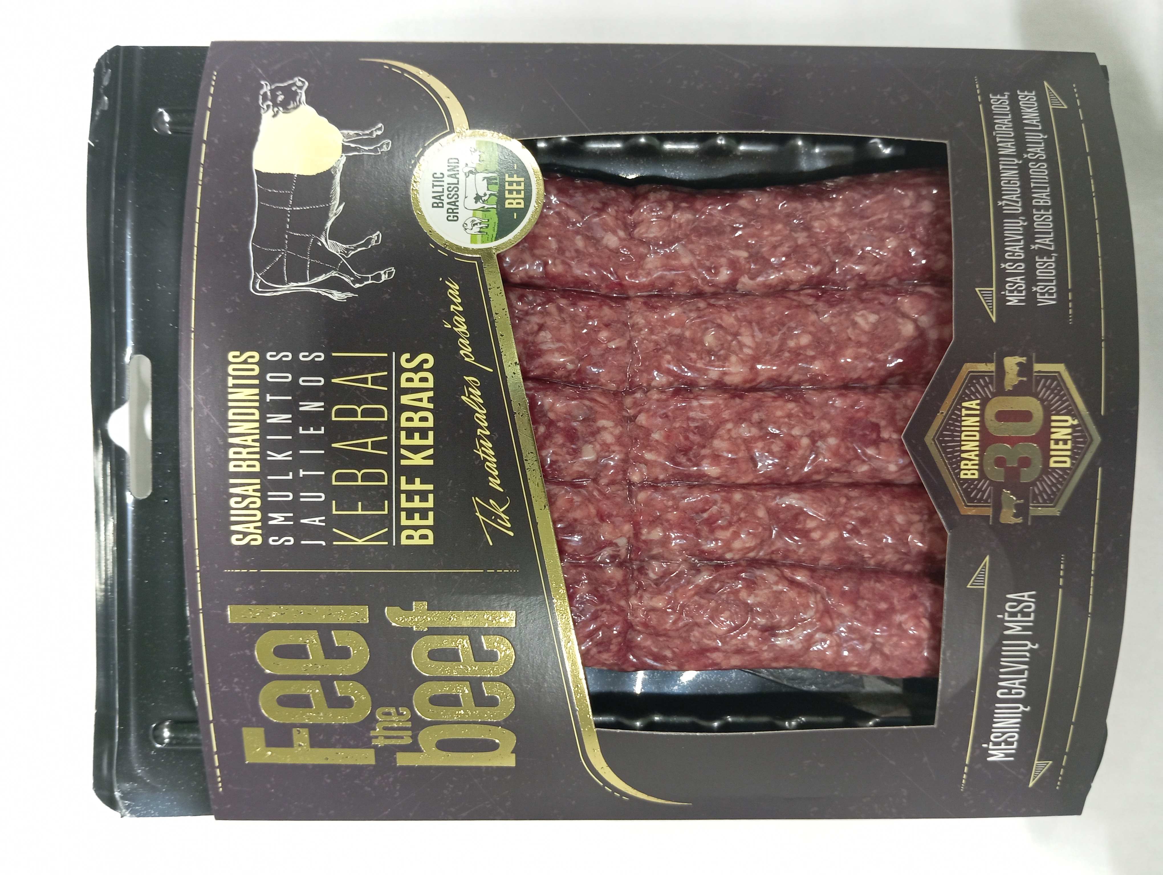 Dry aged beef for kebabs, chopped, 500 g