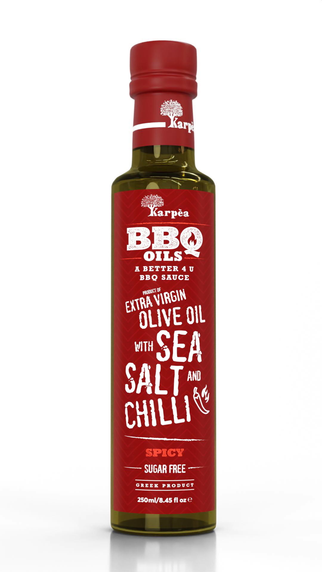 Olive oil KARPEA, BBQ, extra virgin, with sea salt, chili pepper, 250
