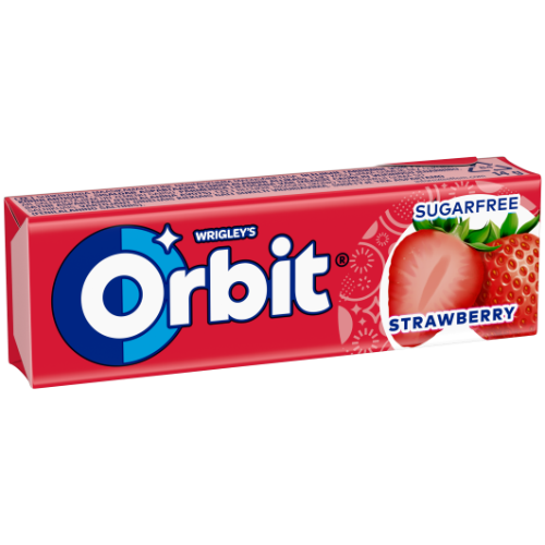 Kramtomoji guma ORBIT Strawberry Stickpack, 14 g