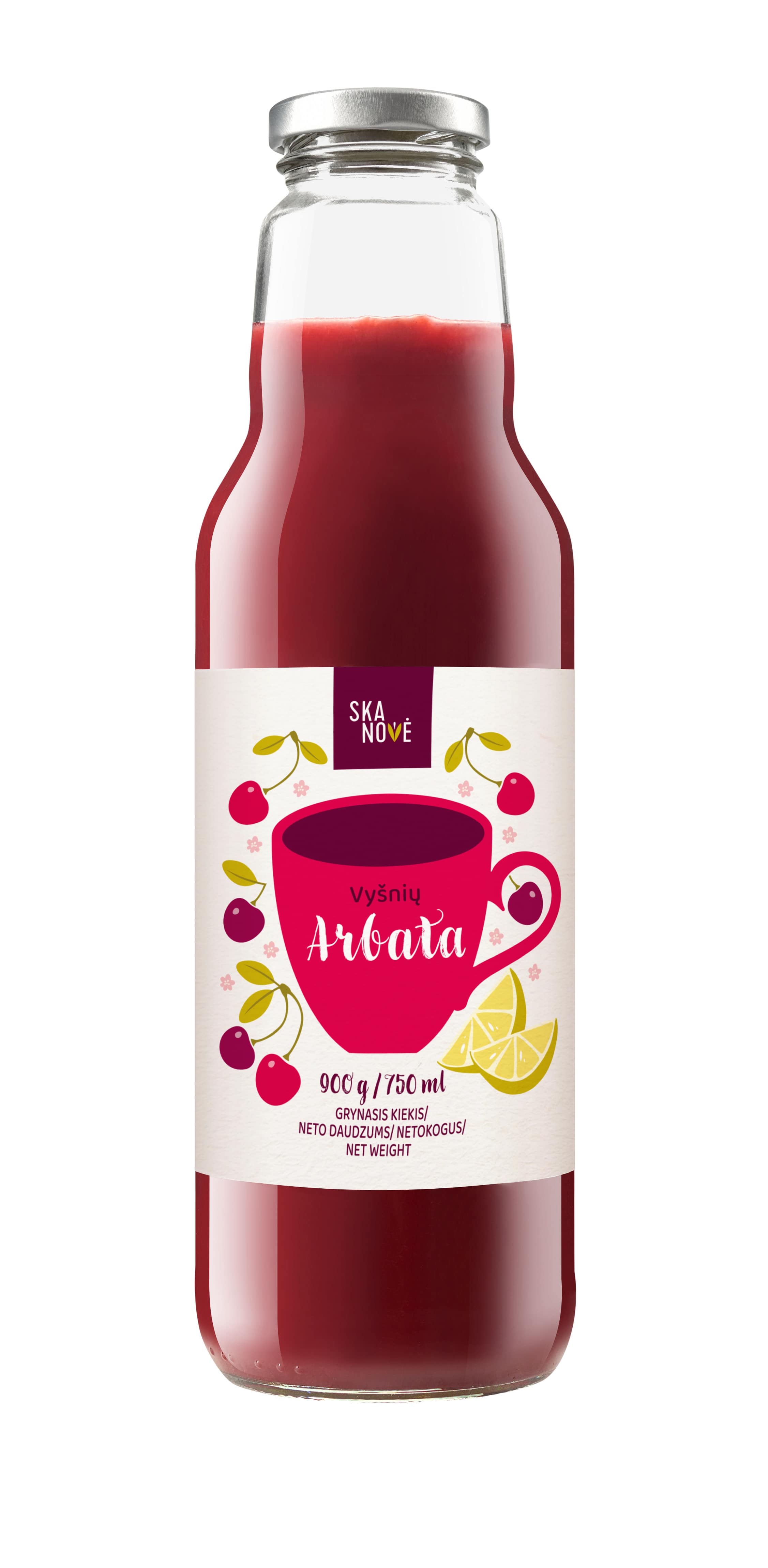 Cherry tea SKANOVĖ, 750 ml