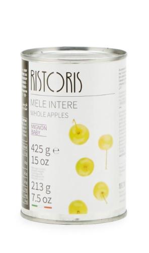 Whole apples, RISTORIS,  baby,  425g/213 g