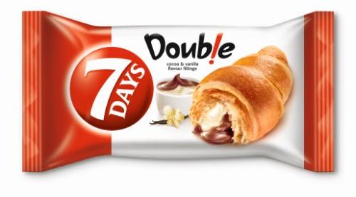 Croissant 7 DAYS, with cocoa and vanilla flavor filling, 60 g