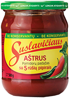 SUSLAVIČIAUS spicy tomato sauce, 500 g