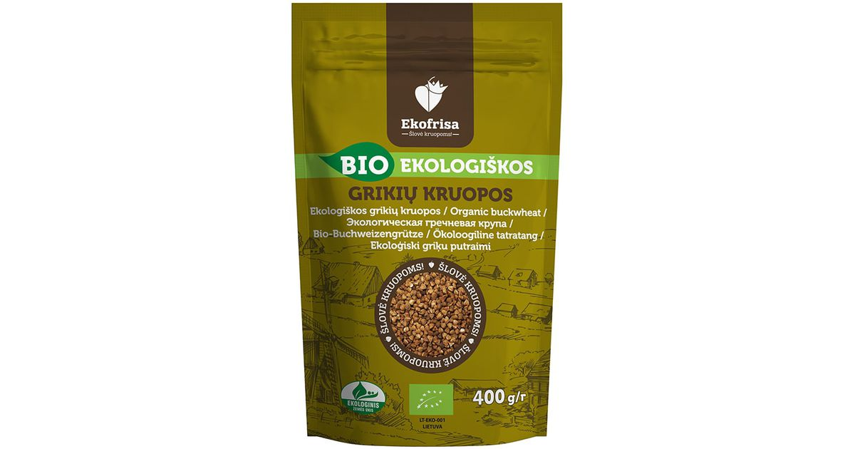 Grikių kruopos (kepintos), ekologiškos