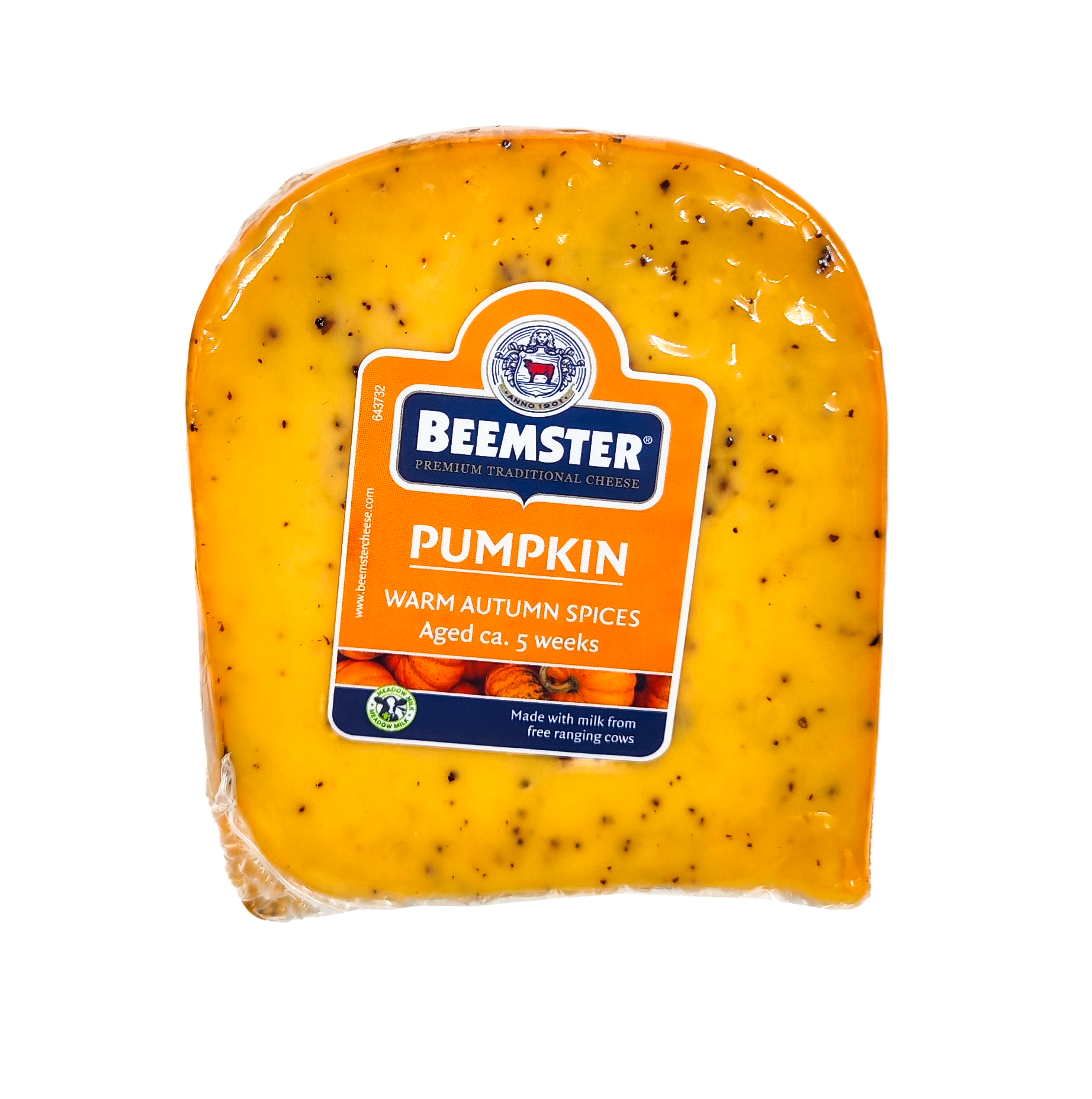 Half-hard cheese BEEMSTER with pumpkin spices, aged 5 weeks,250g