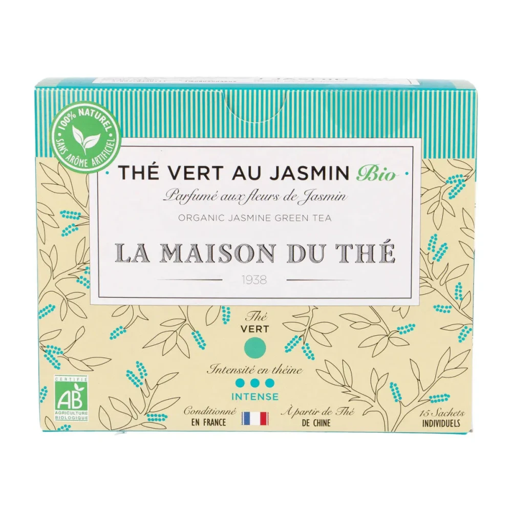 Žalioji arbata JASMINE, ekologiška, 15 pak.