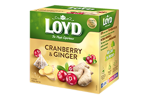 Herbal fruit tea with cranberry, ginger. LOYD, 40g