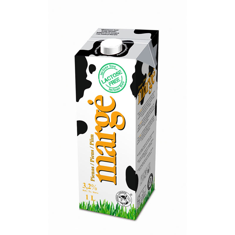 Milk MARGE, without lactosis, 3,2%, UHT, 1 l (M)