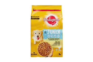 Dry dog food with chicken and rice PEDIGREE JUNIOR 3kg