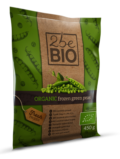 Bio frozen peas, 2beBIO, 450 g, LT-EKO-001