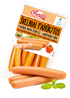 PIENIŠKOS švelniai parūkytos dešrelės, 370 g