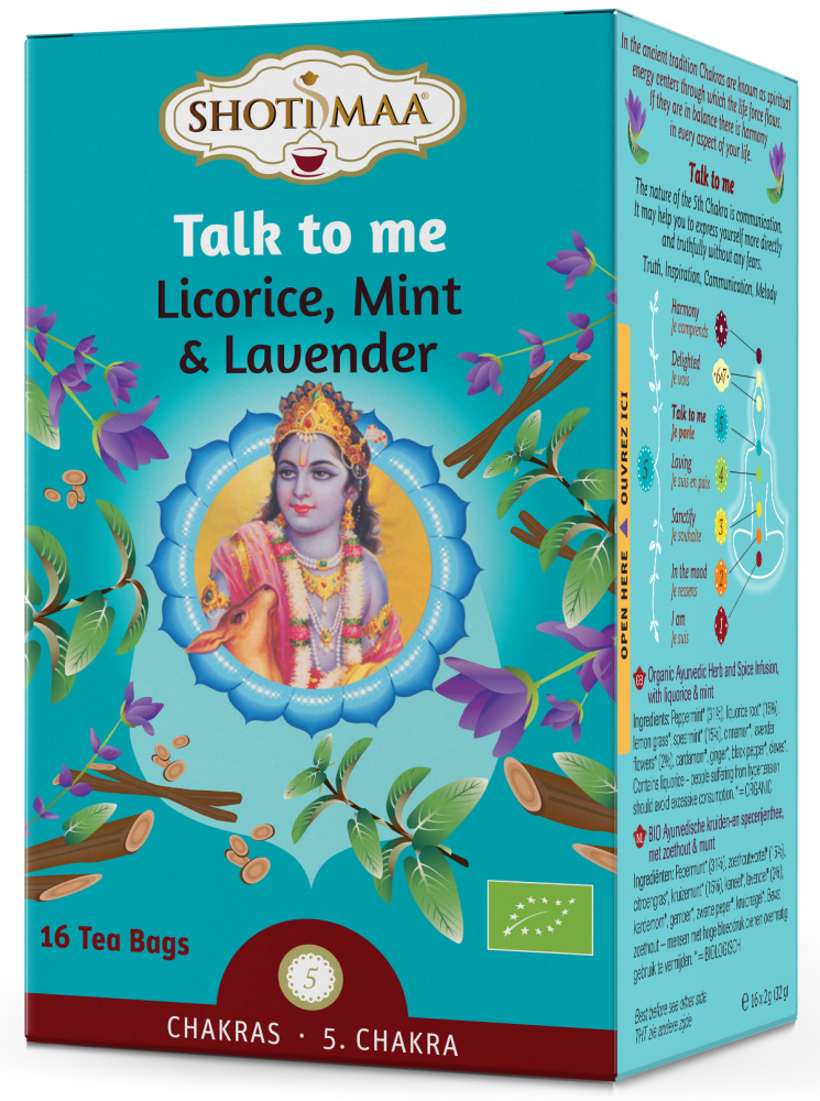 Žolelių arbata LICORICE, MINT & LAVENDER, ekologiška, 16 pak.