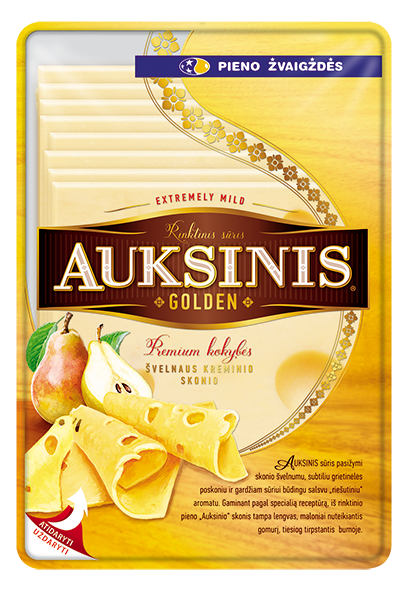 Fermented cheese GOLDEN, sliced, 45%, 150 g