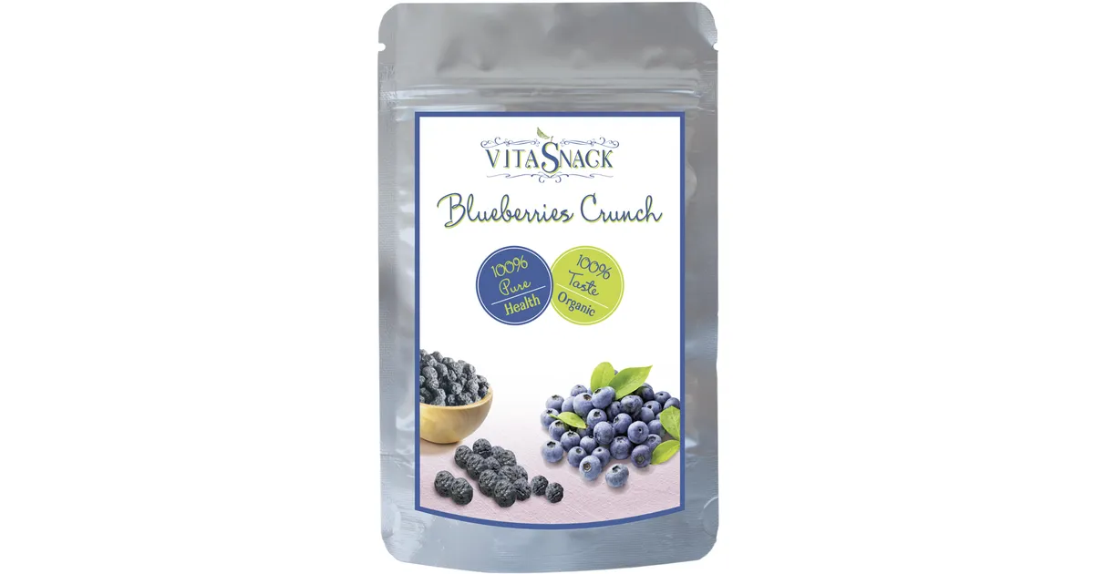 Crispy dried blueberries, organic