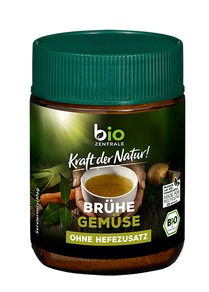 Vegetable broth without yeast