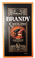 Šokoladiniai saldainiai su brendžiu PERGALĖ BRANDY, 190 g