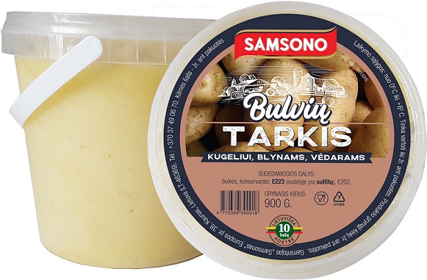 Grated potatoes in bucket, 900 g