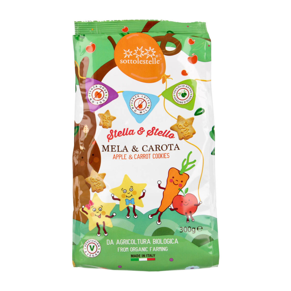Cookies with apples and carrots MELA & CAROTA, organic