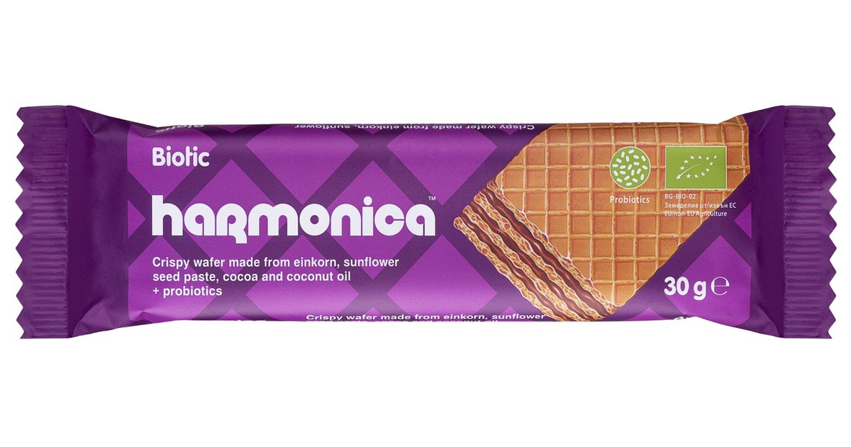 Vaflis su probiotikais BIOTIC, ekologiškas