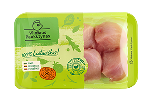 Fresh chicken fillet pieces without antibiotics 500g