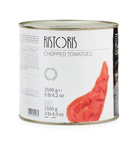 Chopped tomatoes RISTORIS, 2,5kg/1,5kg