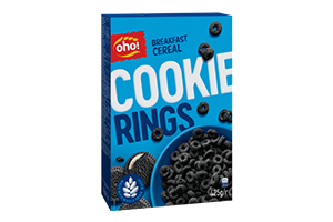 Sausi pusryčiai OHO COOKIE RINGS 425g