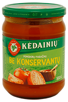 KĖDAINIAI tomato sauce WITHOUT preservatives, 500 g
